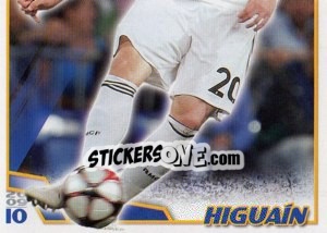 Cromo Higuaín (Mosaico) - Real Madrid 2009-2010 - Panini