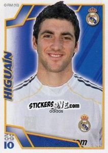Figurina Higuaín - Real Madrid 2009-2010 - Panini