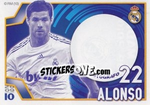 Sticker Xabi Alonso (Autógrafo) - Real Madrid 2009-2010 - Panini