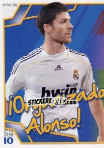 Sticker ¡Organizador Xabi Alonso! (Mosaico) - Real Madrid 2009-2010 n. 150 - Panini