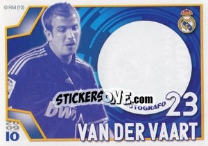 Sticker van der Vaart (Autógrafo) - Real Madrid 2009-2010 - Panini