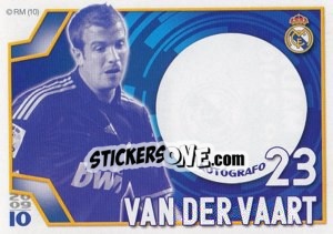 Sticker van der Vaart (Autógrafo) - Real Madrid 2009-2010 n. 155 - Panini