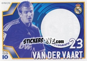 Cromo van der Vaart (Autógrafo) - Real Madrid 2009-2010 - Panini