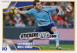 Cromo Hombres Record - Casillas - Real Madrid 2009-2010 - Panini