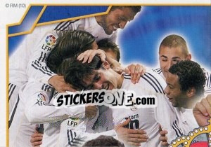 Figurina Poster Final (Mosaico) - Real Madrid 2009-2010 - Panini