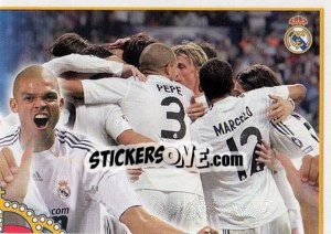 Sticker Poster Final (Mosaico) - Real Madrid 2009-2010 - Panini