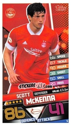 Sticker Scott McKenna - SPFL 2020-2021. Match Attax - Topps