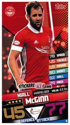 Sticker Niall McGinn - SPFL 2020-2021. Match Attax - Topps