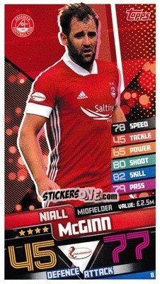 Cromo Niall McGinn - SPFL 2020-2021. Match Attax - Topps