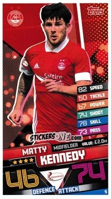 Figurina Matty Kennedy - SPFL 2020-2021. Match Attax - Topps