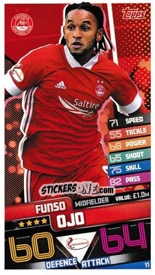 Cromo Funso Ojo - SPFL 2020-2021. Match Attax - Topps