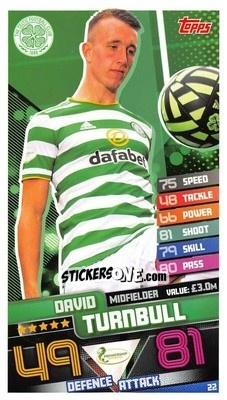 Sticker David Turnbull - SPFL 2020-2021. Match Attax - Topps