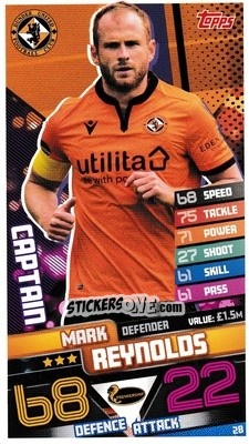 Cromo Mark Reynolds - SPFL 2020-2021. Match Attax - Topps