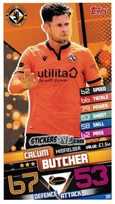 Figurina Calum Butcher - SPFL 2020-2021. Match Attax - Topps