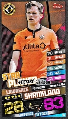 Cromo Lawrence Shankland - SPFL 2020-2021. Match Attax - Topps