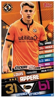 Cromo Louis Appéré - SPFL 2020-2021. Match Attax - Topps