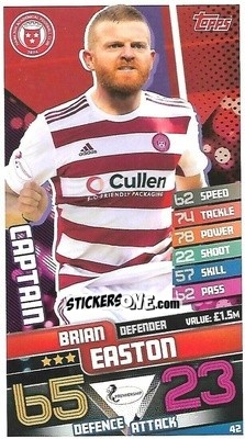 Sticker Brian Easton - SPFL 2020-2021. Match Attax - Topps