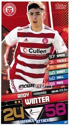 Figurina Andrew Winter - SPFL 2020-2021. Match Attax - Topps