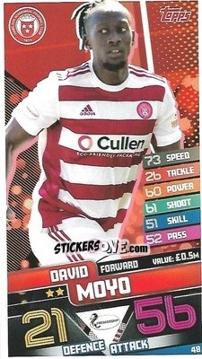 Cromo David Moyo - SPFL 2020-2021. Match Attax - Topps