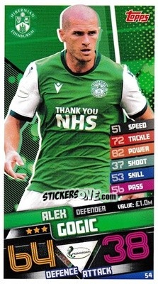 Figurina Alex Gogic - SPFL 2020-2021. Match Attax - Topps