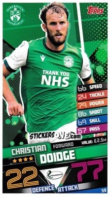 Figurina Christian Doidge - SPFL 2020-2021. Match Attax - Topps