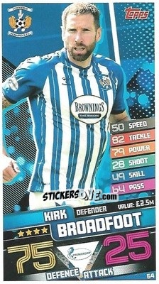 Figurina Kirk Broadfoot - SPFL 2020-2021. Match Attax - Topps