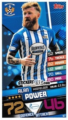 Cromo Alan Power - SPFL 2020-2021. Match Attax - Topps