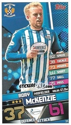Sticker Rory McKenzie - SPFL 2020-2021. Match Attax - Topps