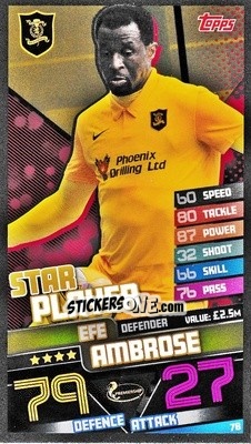 Sticker Efe Ambrose - SPFL 2020-2021. Match Attax - Topps