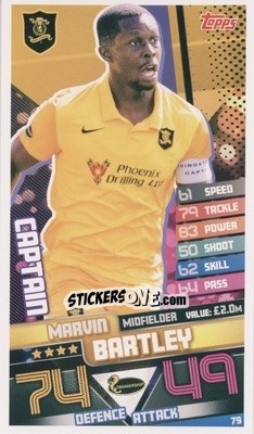 Sticker Marvin Bartley - SPFL 2020-2021. Match Attax - Topps