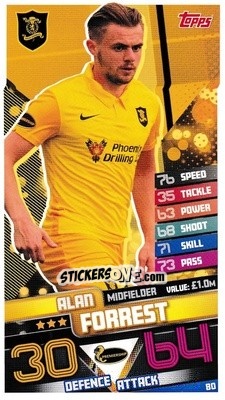 Figurina Alan Forrest - SPFL 2020-2021. Match Attax - Topps