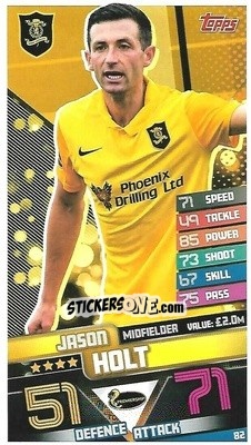 Sticker Jason Holt - SPFL 2020-2021. Match Attax - Topps