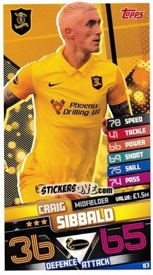 Sticker Craig Sibbald - SPFL 2020-2021. Match Attax - Topps