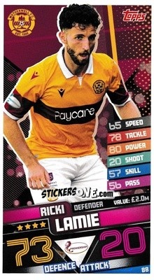 Sticker Ricki Lamie - SPFL 2020-2021. Match Attax - Topps