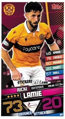 Cromo Ricki Lamie - SPFL 2020-2021. Match Attax - Topps