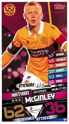 Cromo Nathan McGinley - SPFL 2020-2021. Match Attax - Topps