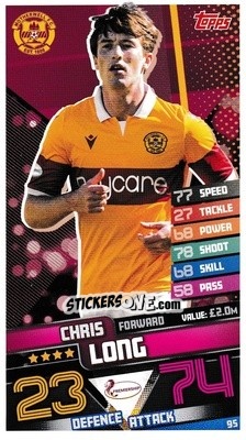 Cromo Chris Long - SPFL 2020-2021. Match Attax - Topps