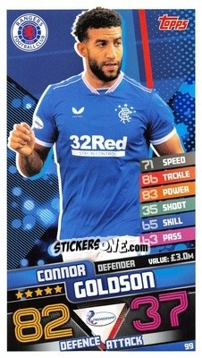 Cromo Connor Goldson - SPFL 2020-2021. Match Attax - Topps