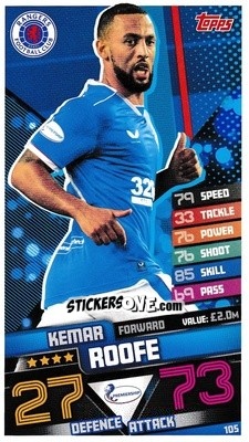 Cromo Kemar Roofe - SPFL 2020-2021. Match Attax - Topps