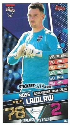 Sticker Ross Laidlaw - SPFL 2020-2021. Match Attax - Topps