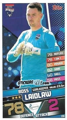 Figurina Ross Laidlaw - SPFL 2020-2021. Match Attax - Topps