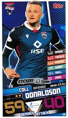 Sticker Coll Donaldson - SPFL 2020-2021. Match Attax - Topps