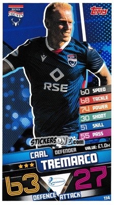 Sticker Carl Tremarco - SPFL 2020-2021. Match Attax - Topps