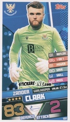 Cromo Zander Clark - SPFL 2020-2021. Match Attax - Topps