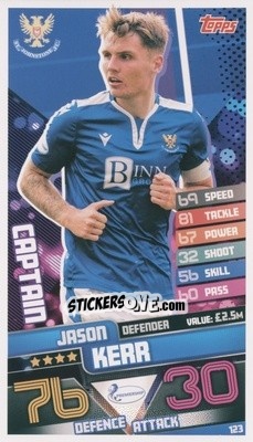 Figurina Jason Kerr - SPFL 2020-2021. Match Attax - Topps