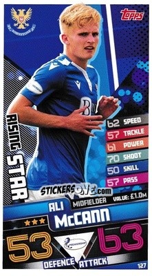 Sticker Ali McCann - SPFL 2020-2021. Match Attax - Topps