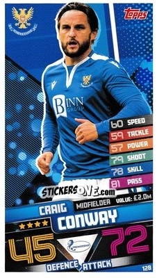 Sticker Craig Conway - SPFL 2020-2021. Match Attax - Topps