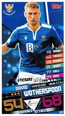 Sticker David Wotherspoon - SPFL 2020-2021. Match Attax - Topps