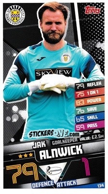 Figurina Jak Alnwick - SPFL 2020-2021. Match Attax - Topps