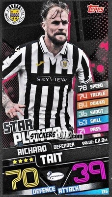 Cromo Richard Tait - SPFL 2020-2021. Match Attax - Topps